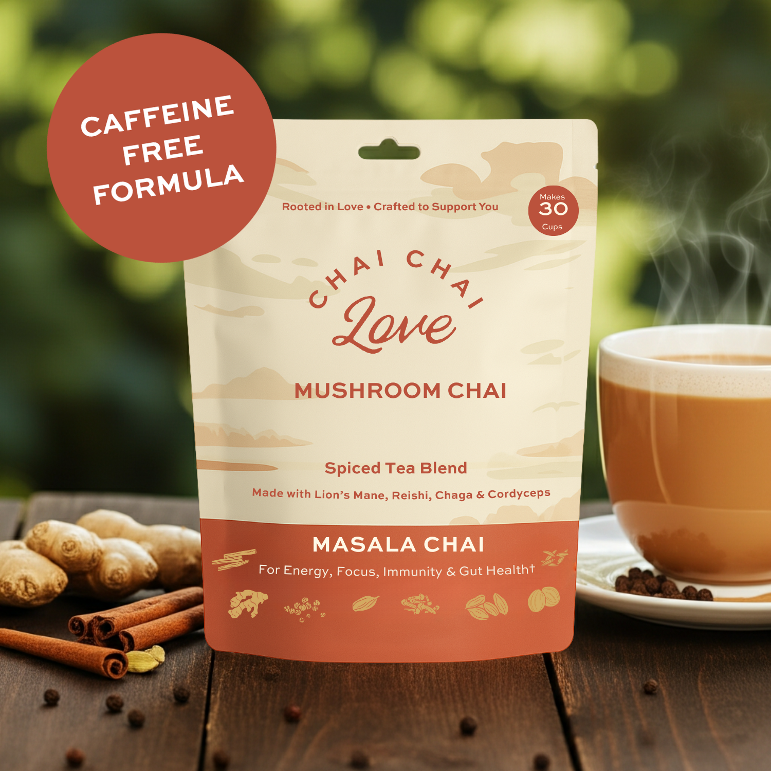 Chai Chai Love Mushroom Chai (Caffeine-Free)