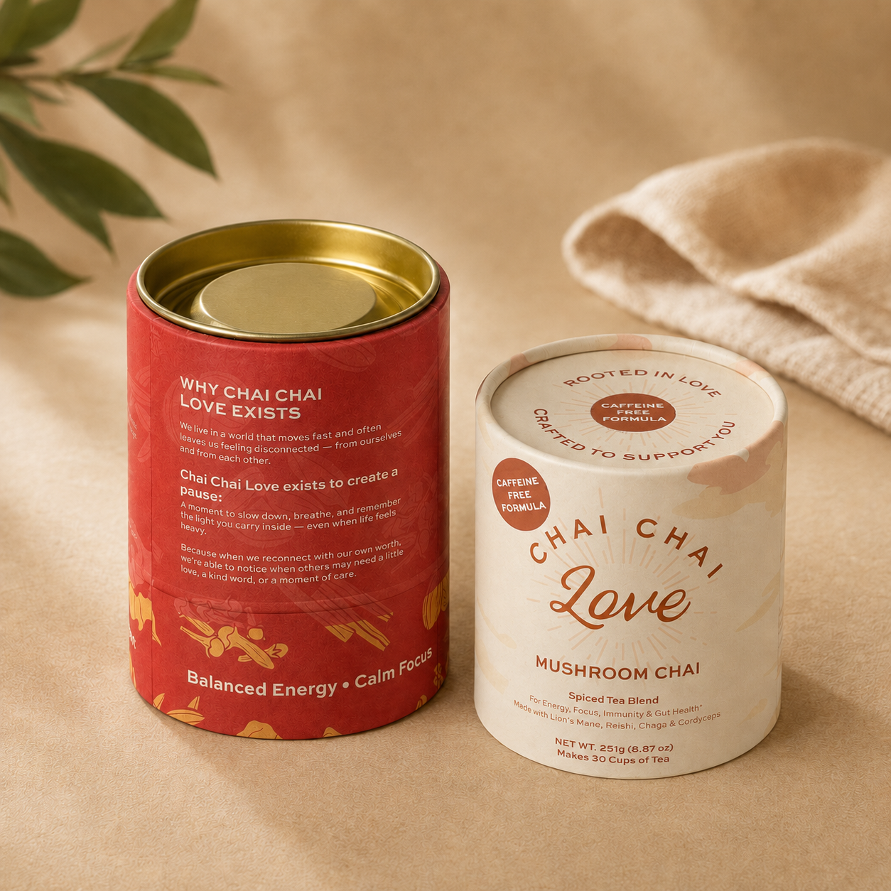 Chai Chai Love Mushroom Chai (Caffeine-Free)