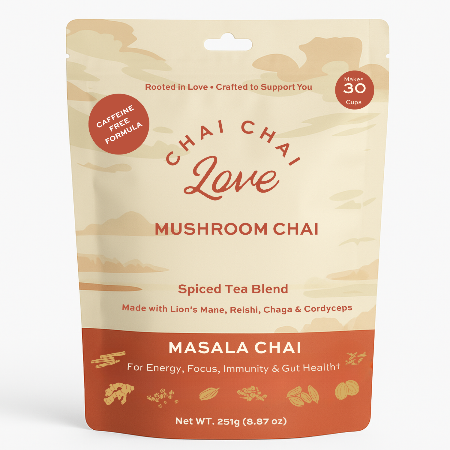 Chai Chai Love Mushroom Chai (Caffeine-Free)